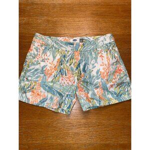 Old Navy Floral Patterned Shorts Size 14 Cotton Blend